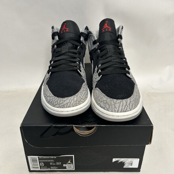 Nike Air Jordan 1 Mid Retro SE “Elephant Toe/Cement Grey” - Picture 2 of 10